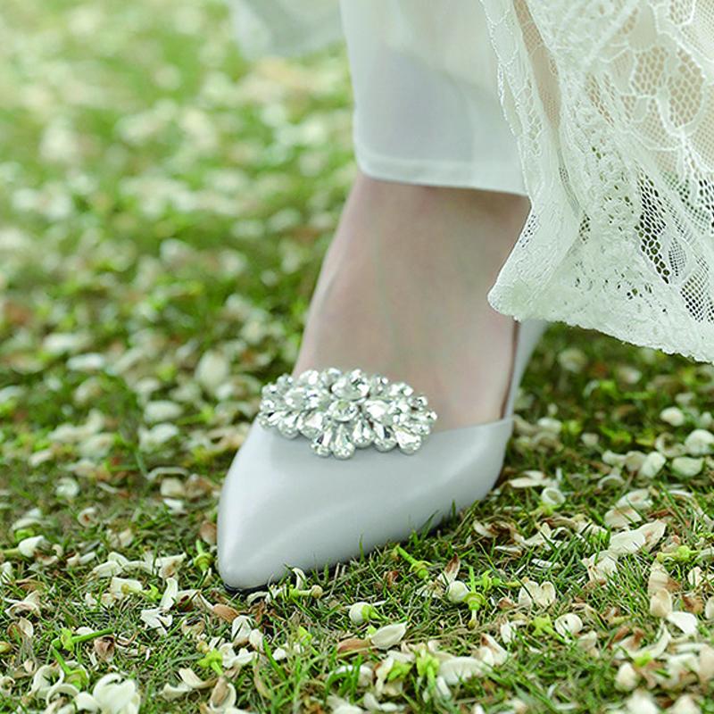 Oval Detachable Wedding Shoes Buckle