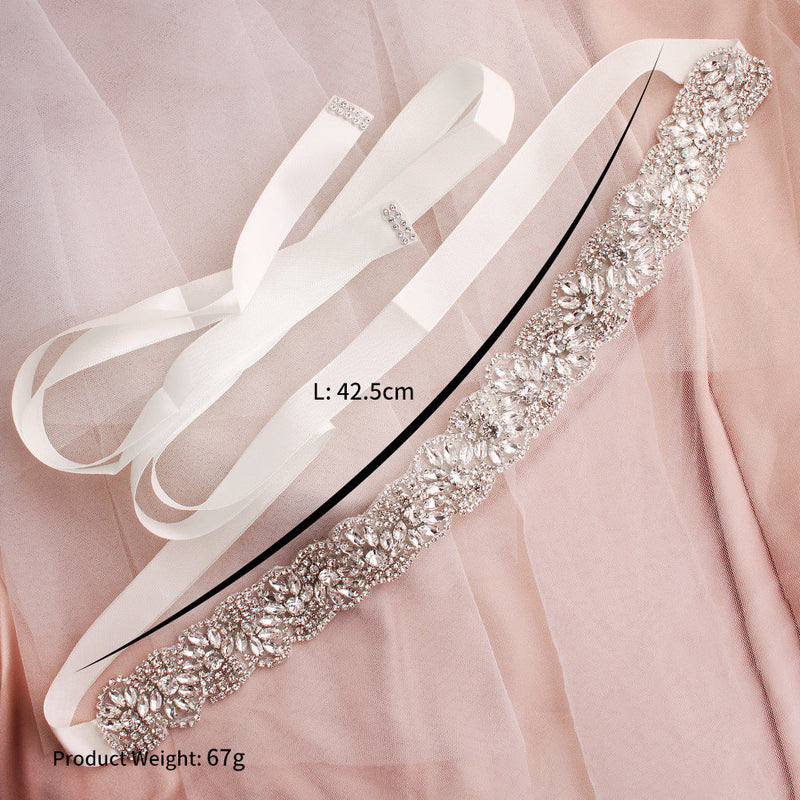 Luxurious Hand-studded Rhinestons Sashes Wedding Jewelry