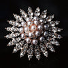NZ Bridal Charming Artificial Crystal Rhinestones Wedding Brooch With  Imitation Pearl