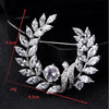 NZ Bridla Bauhinia Alloy Rhinestone Brooches Bouquet Crystal Pin For Women Wedding 