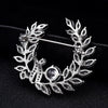 NZ Bridla Bauhinia Alloy Rhinestone Brooches Bouquet Crystal Pin For Women Wedding 