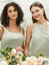 Sage Green Silk Satin Bridesmaid Dress Eugenia & Emerson