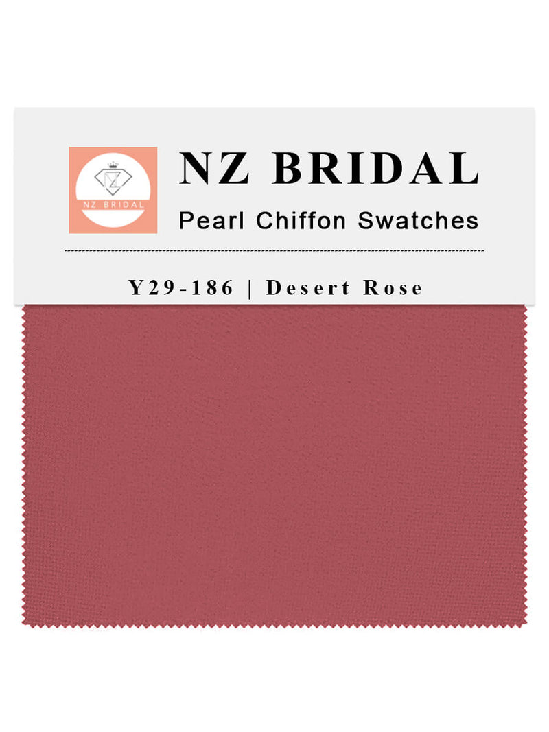 NZBridal Chiffon Swatches Desert Rose