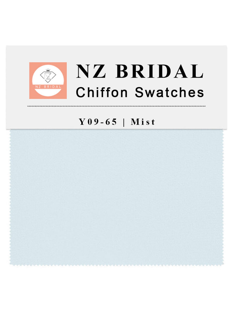 Mist Fabric Swatch Samples Chiffon