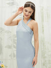 Cornflower Blue Halter Neck Satin bridesmaid dresses EB30520 Emerson NZ Bridal c