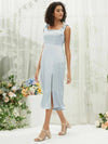 Cornflower Blue NZ Bridal Square Neck Satin bridesmaid dresses BG30215 Eugenia d