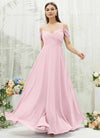 NZ Bridal Blush Convertible Chiffon Maxi Bridesmaid Dress BG30217 Spence a