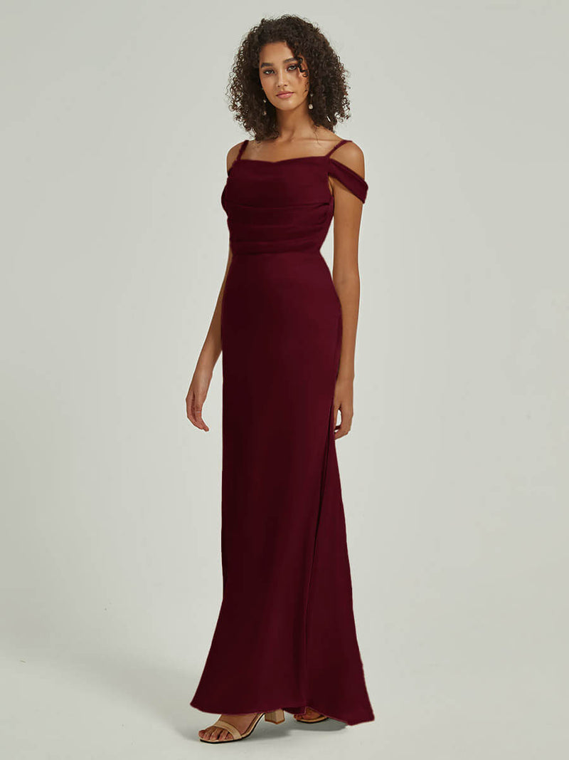 NZ Bridal Convertible Burgundy Satin bridesmaid dresses R1102 Cora d