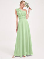 [Final Sale] Light Green Convertible Chiffon Bridesmaid Dress