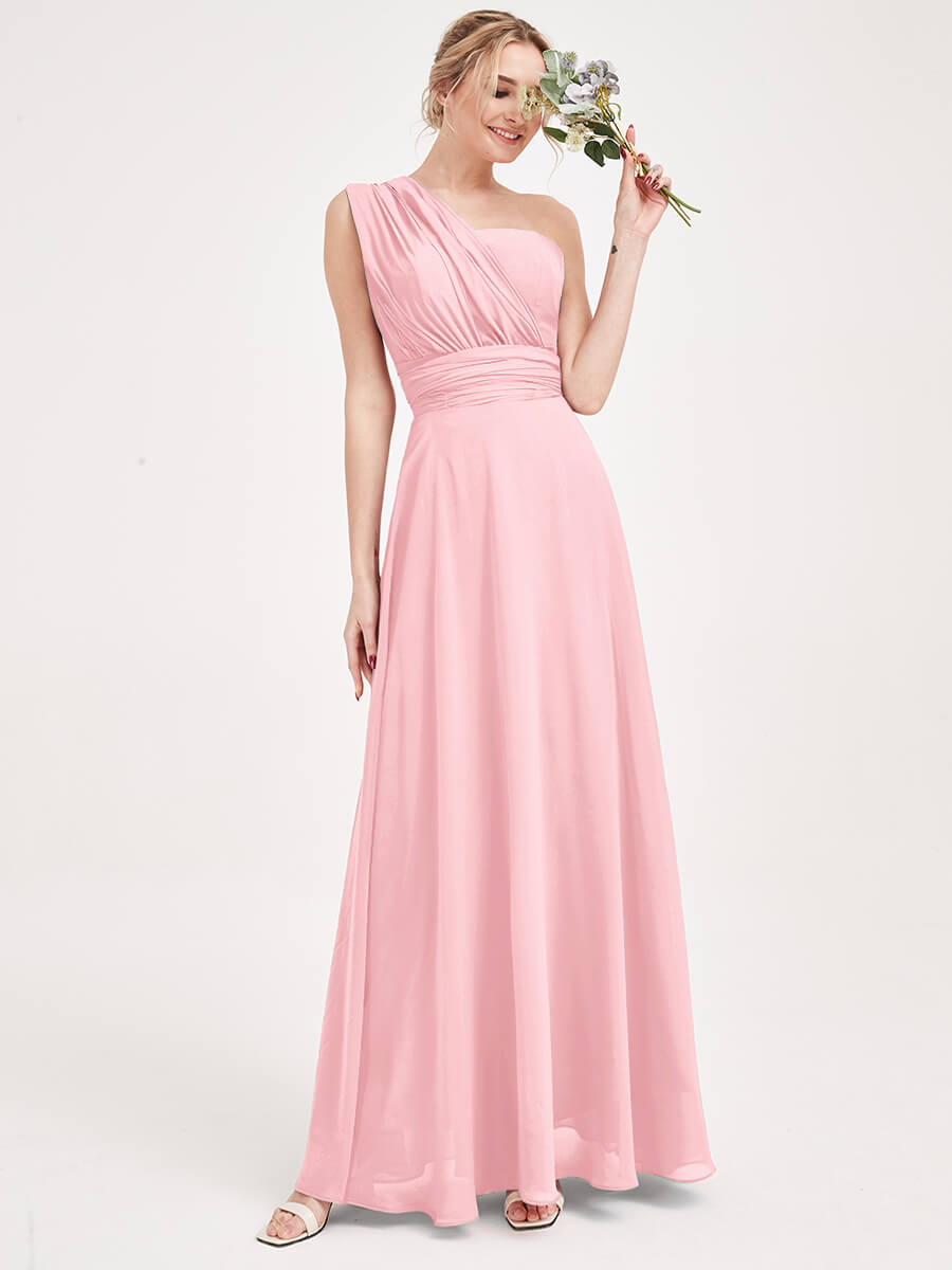 NZ Bridal Convertible Chiffon bridesmaid dresses NZ0061 Chris Pink a