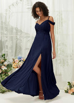 NZ Bridal Dark Navy Sweetheart Chiffon Maxi bridesmaid dresses TC30219 Celia c