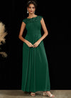 NZ Bridal Elegant Pleated Chiffon Lace Emerald Green bridesmaid dresses 09996ep Ryan a