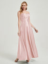 NZ Bridal Pleated Strapless Satin Blush bridesmaid dresses 587XC Lillie c