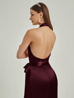 NZ Bridal Satin Rompers EB30S19 Poppy Cabernet detail1