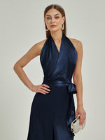 NZ Bridal Satin Rompers EB30S19 Poppy Dark Navy c