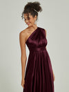 NZ Bridal Satin bridesmaid dresses JS30218 Winnie Cabernet c