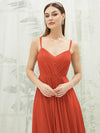 NZ Bridal Terracotta Chiffon Convertible Backless bridesmaid dresses 01692ES Aria detail1