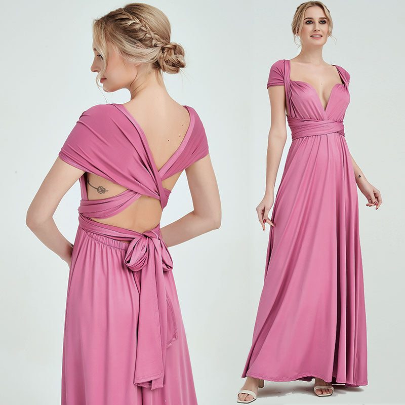[Final Sale]Curve Dusty Rose Infinity Bridesmaid Dress - Lucia from NZ Bridal