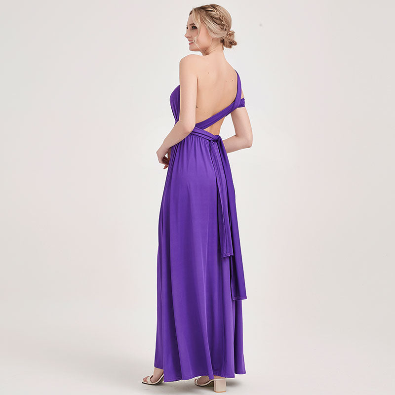 [Final Sale]Royal Purple Infinity Bridesmaid Dress - Lucia from NZ Bridal