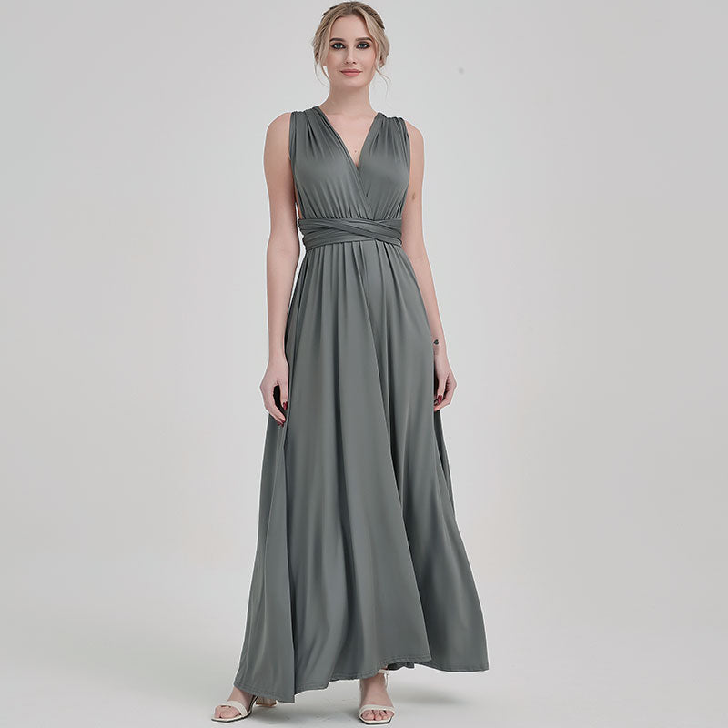 NZ Bridal Convertible Bridesmaid Dress NZ001 Lucia How To Wear Gray a