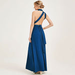 [Final Sale] Ink Blue Infinity Wrap Maxi Bridesmaid Dress