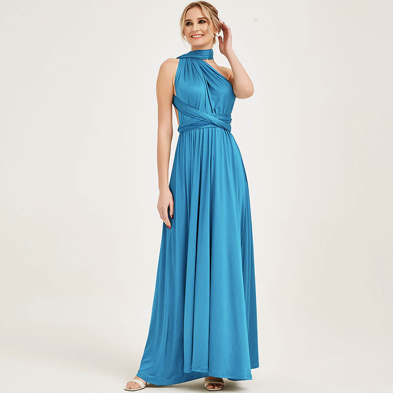 Water Blue Tropical Bridesmaid Dresses Endless Way Convertible Maxi Dress