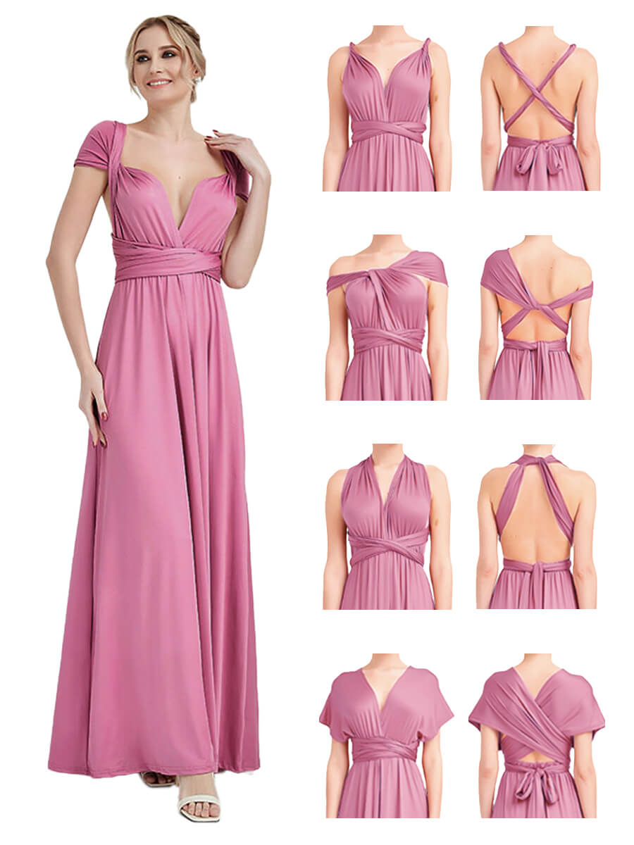 [Final Sale]Curve Dusty Rose Infinity Bridesmaid Dress - Lucia from NZ Bridal