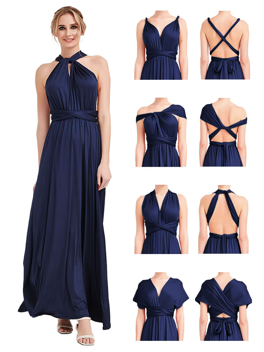 [Final Sale]Navy Blue Infinity Bridesmaid Dress - Lucia from NZ Bridal