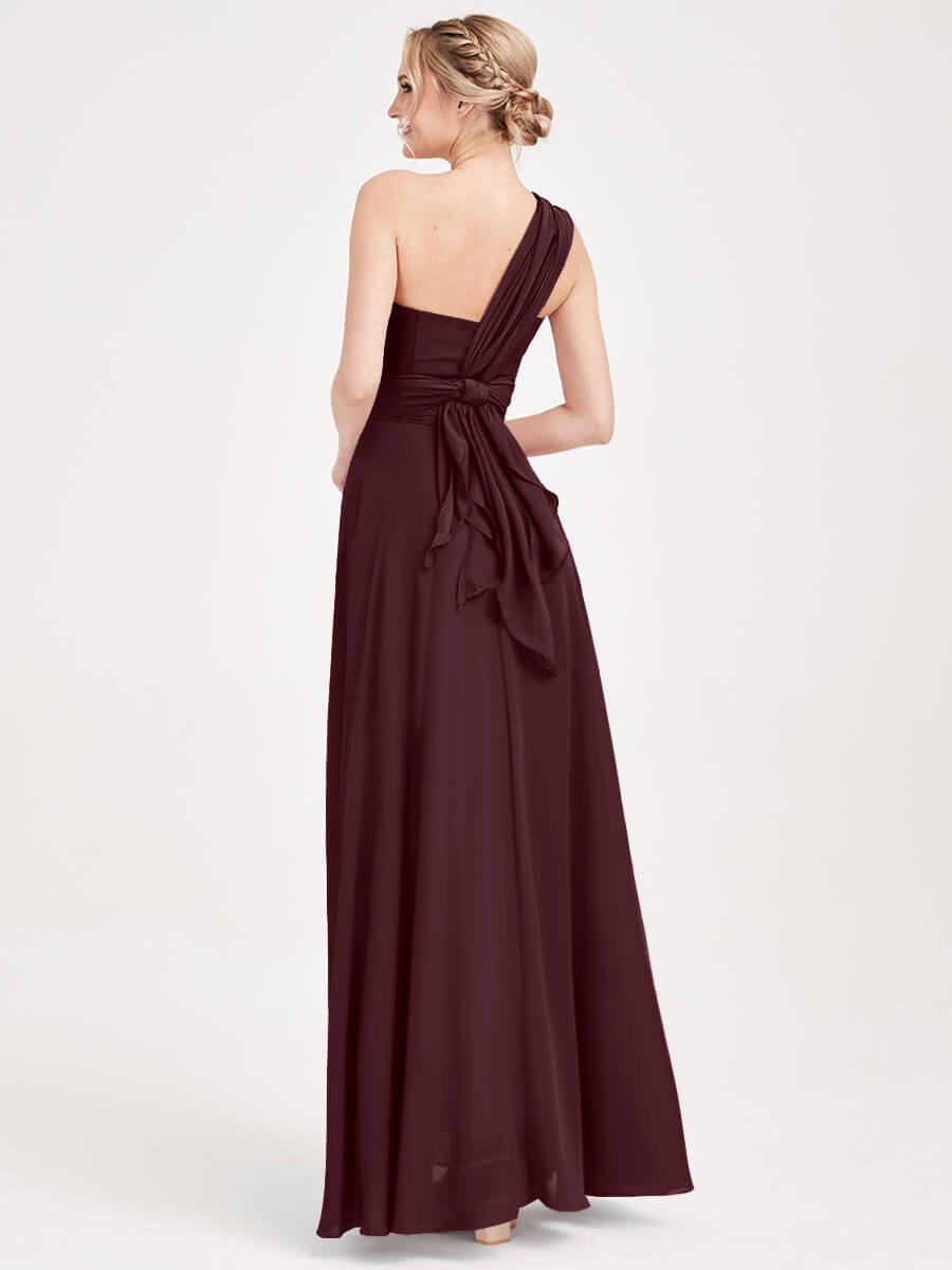 Cabernet  CONVERTIBLE Chiffon Bridesmaid Dress-CHRIS