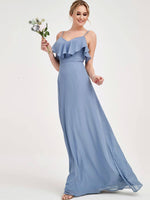 Blue CONVERTIBLE Bridesmaid Dress-ZOLA