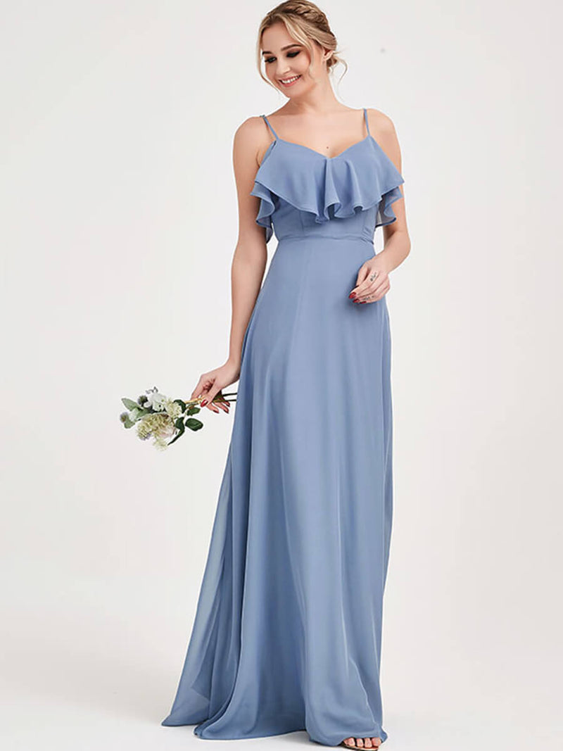 Slate Blue CONVERTIBLE Bridesmaid Dress-