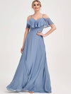 Slate Blue CONVERTIBLE Bridesmaid Dress Zola
