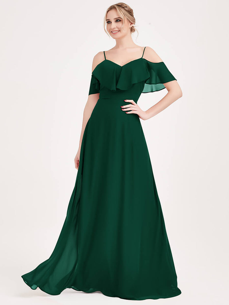 Emerald Green 1 Of 3 Ways Short Sleeve Chiffon Bridesmaid Dress
