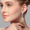 Delicate Wedding Earrings with Rhinestones