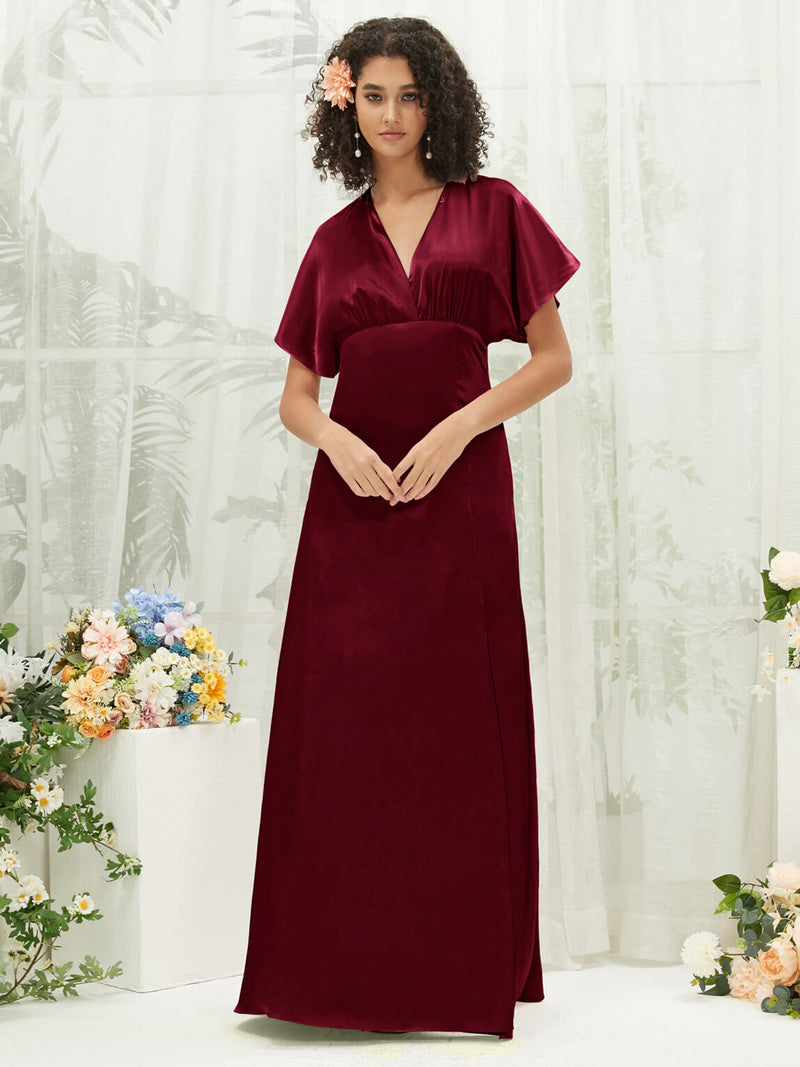 NZBridal Satin bridesmaid dresses BG30301 Jesse Burgundy d