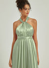 NZBridal Satin bridesmaid dresses JS30218 Winnie Sage Green d