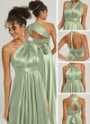 NZBridal Satin bridesmaid dresses JS30218 Winnie Sage Green g1