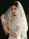 Flowers Tulle Wedding Bridal Veil Midi Length V651xmj