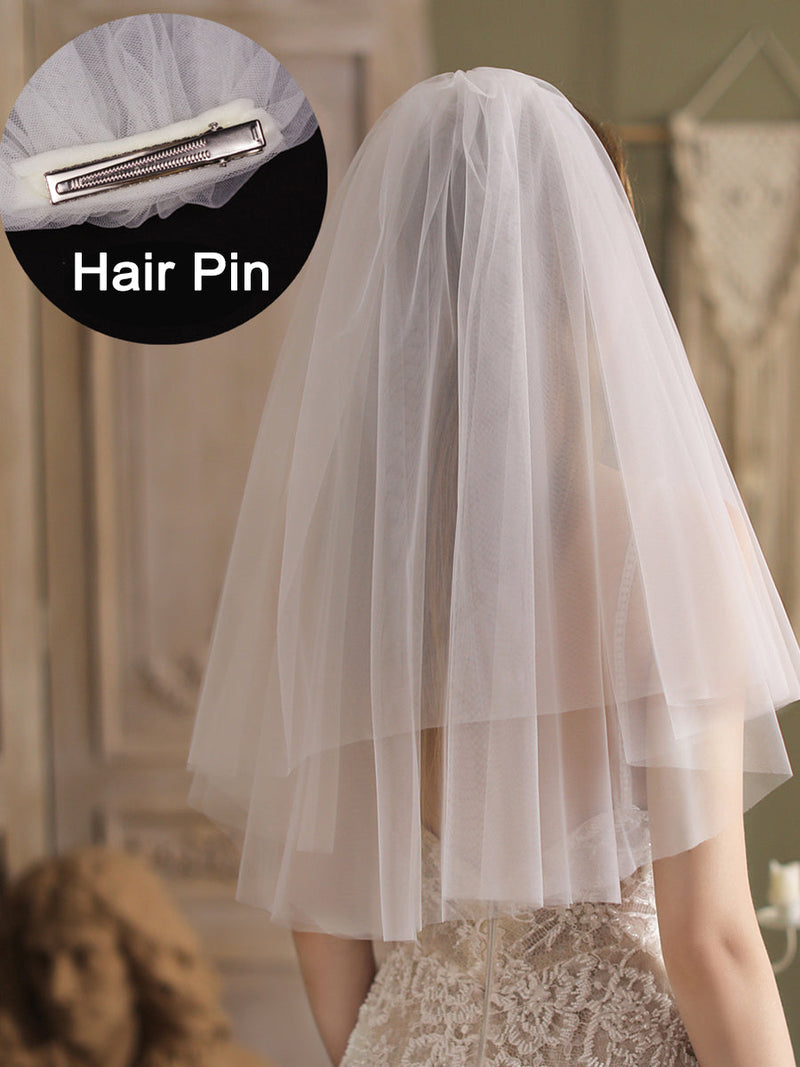 Tulle Wedding Bridal Veil Midi Length V813xmj