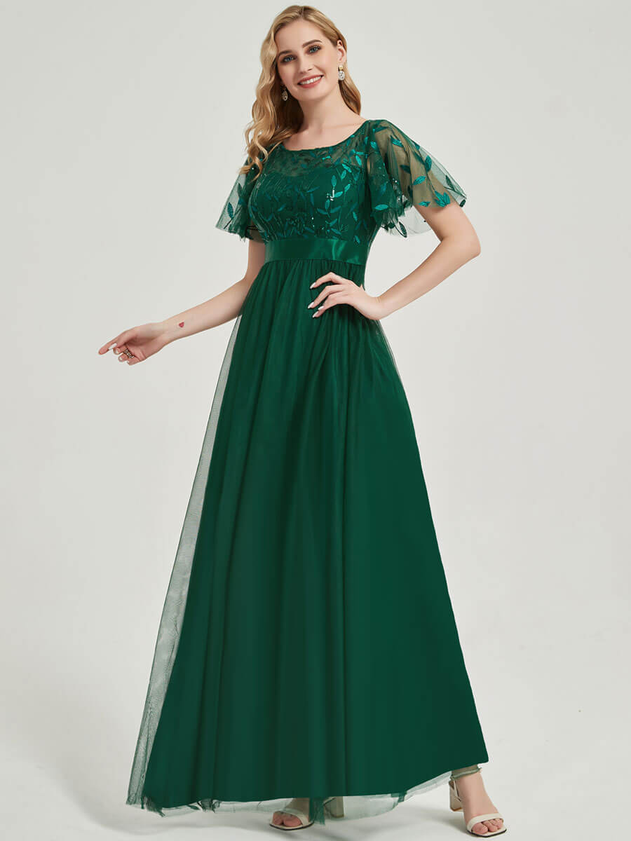 Katie Gown - Emerald Green Sequin