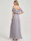 2 Ways Convertible Neckline Chiffon Bridesmaid Dress Iris