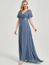 Dusty Blue Bridesmaid Dresses-Mei