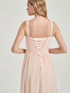 luxurious chiffon and flatter silhouette bridesmaid dress