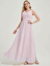 Pale Rose Sleeveless Bridesmaid Dress-Flori