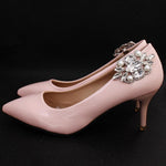 Worn To Love 1 Pair Shoe Clip Buckle Rhinestone Pearl Decoration Wedding Shoes Buckle Bridal Jewelry
