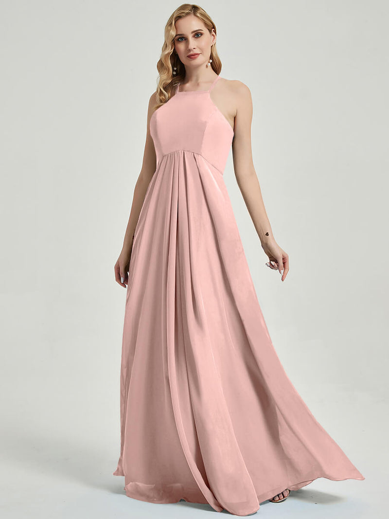 Dusty Pink Chiffon Bridesmaid Dress Sarah