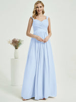 Cornflower Blue Chiffon Bridesmaid Dress Raanana