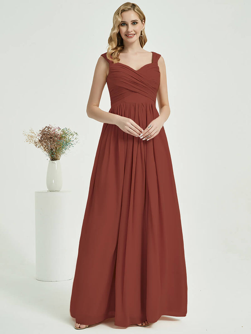 Cinnamon Rose Chiffon Bridesmaid Dress Raanana