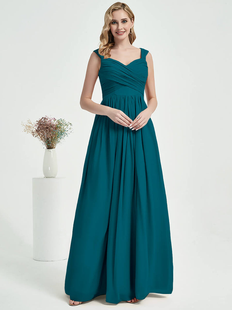 Teal Chiffon Bridesmaid Dress Raanana