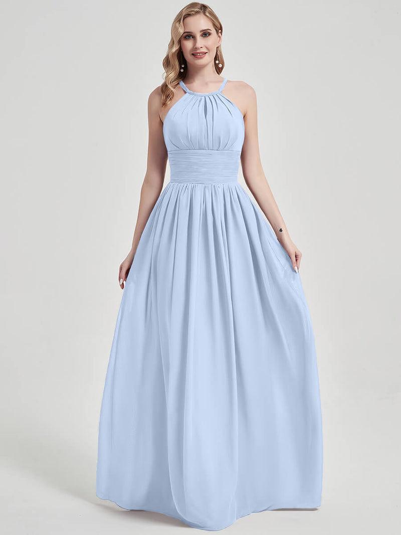 Cornflower Blue Chiffon Bridesmaid Dress Belinda